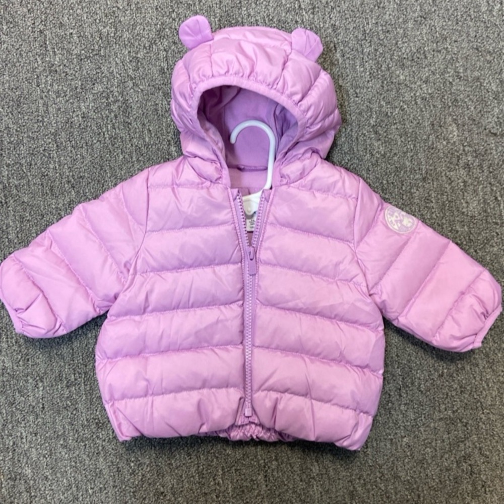 Baby gap lavender puffy jacket 0-6M